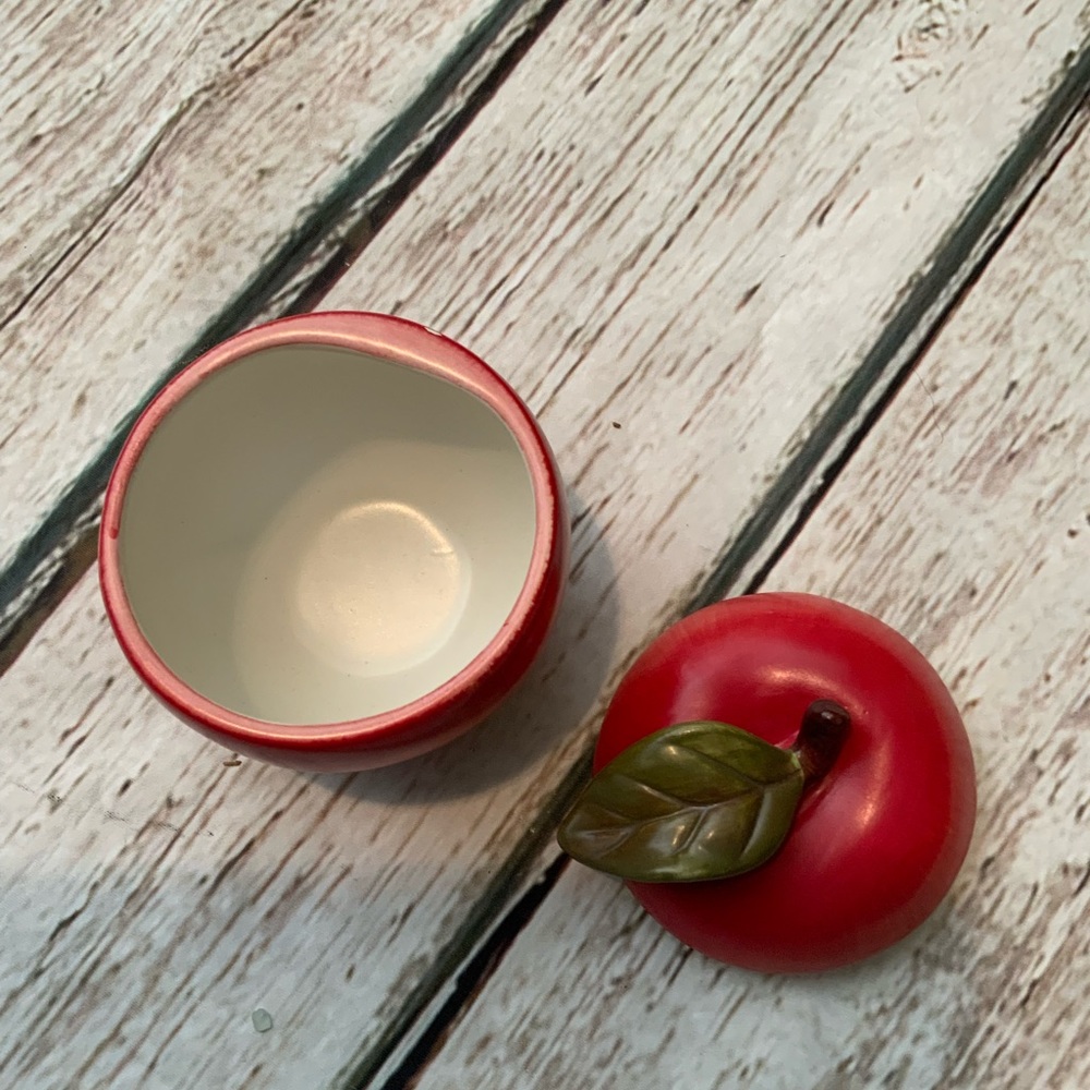 Yankee Candle Apple Candle Holder‎ w/Lid
